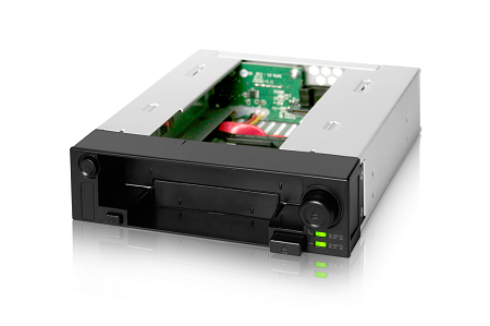 ICY Dock M-RACK 5.25" 1X2.5" & 1X3.5" SATA Black